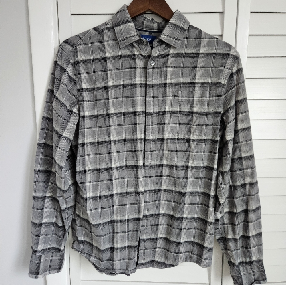 [Apt 9] Men's standard fit premier flex flannel